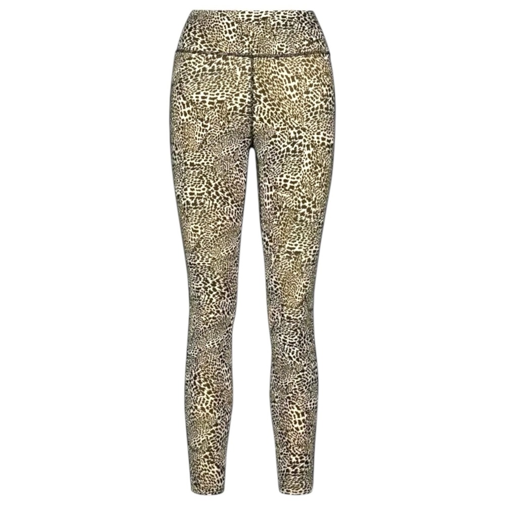 Nike One Women Lg Leopard Print High Rise 7/8 Training Leggings Olive DA0510-010